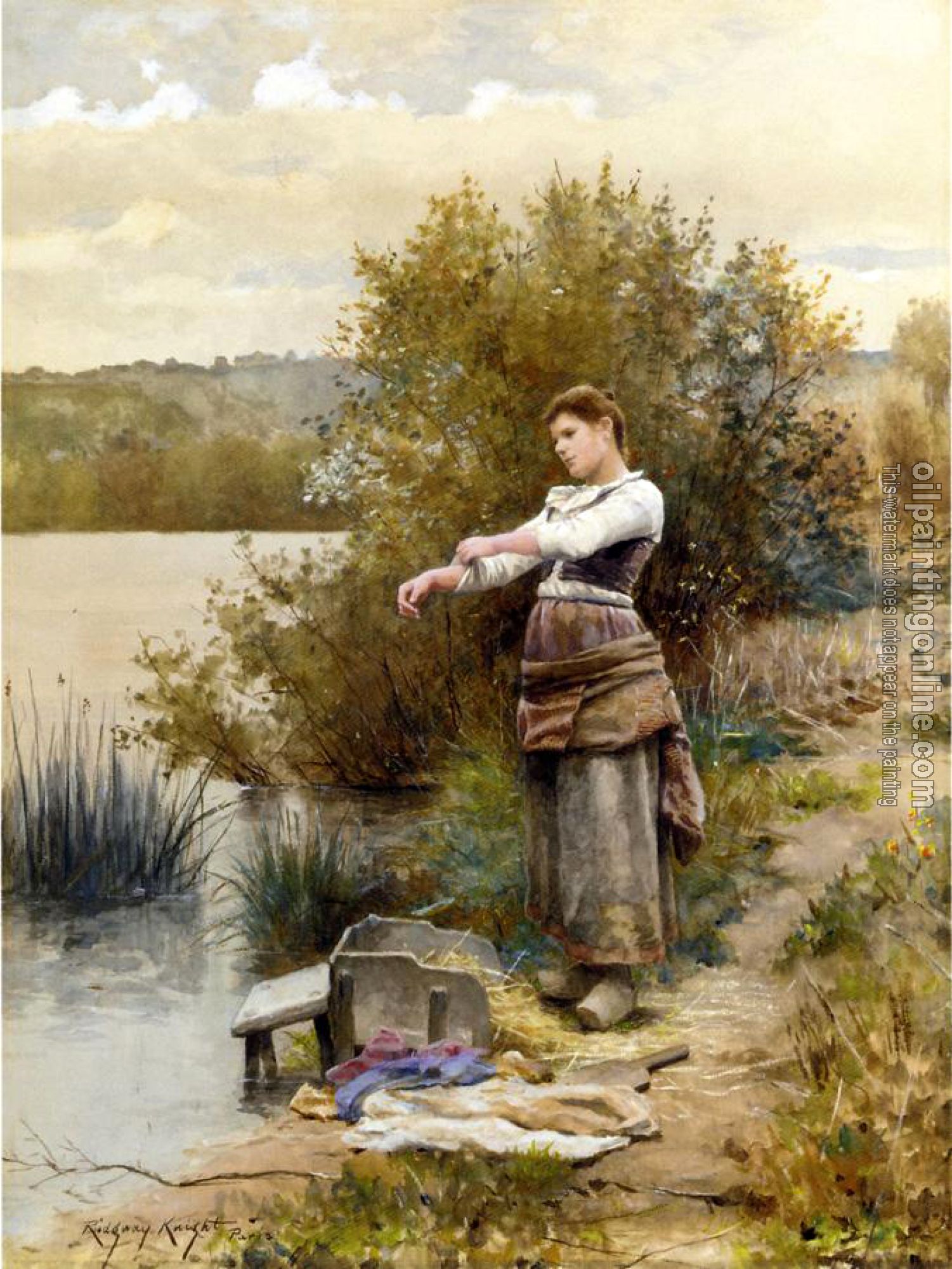 Daniel Ridgway Knight - The Laundress